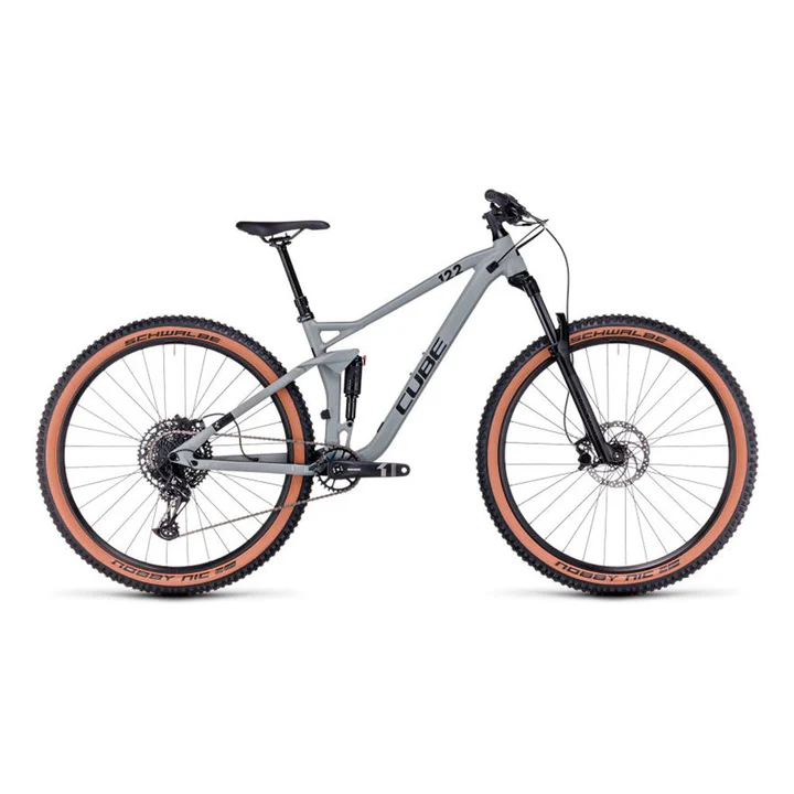 BICICLETA CUBE STEREO ONE22 PRO SWAMPGREY´N´BLACK