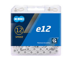 [23001] Cadena KMC E-12 Silver 1/2x11/128x130L
