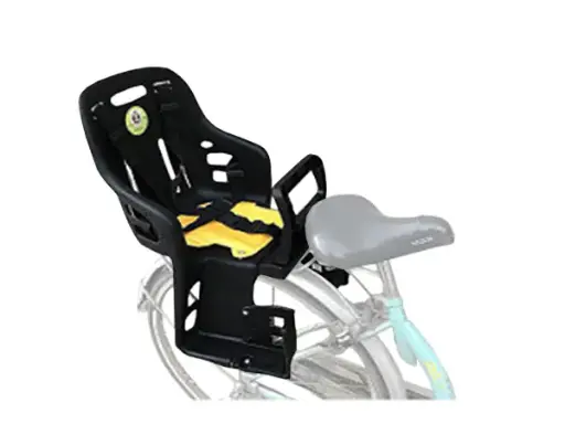 [21150]  Silla Porta Bebe Trasera, NEGRA. De 8 Meses a 4 Años, Peso Maximo 24 Kilos, No Incluye Parrila