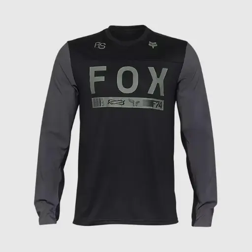 [SKU 33012-001-XL] Polera Moto Ranger Off-Road Negro/Gris Fox