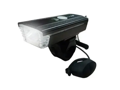 [19191] Foco FOSS USB 300 Lumens, 3 Func, Fotocelda, C/ Bocina, Variados Sonidos Mando al Manubrio